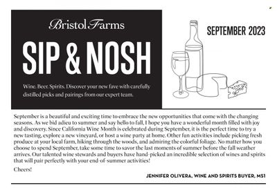 Bristol Farms (CA) Weekly Ad Flyer Specials September 1 to September 30, 2023