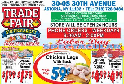 Trade Fair Supermarket (NY) Weekly Ad Flyer Specials September 1 to September 7, 2023