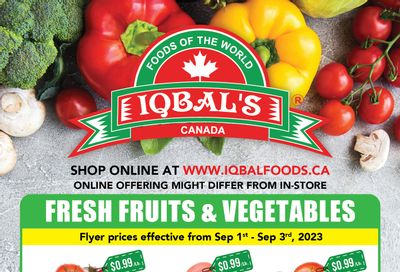 Iqbal Foods Flyer September 1 to 3
