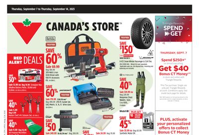 Canadian Tire (West) Flyer September 8 to 14