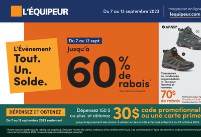 L'Équipeur Flyer September 7 to 13