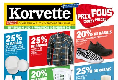 Korvette Flyer September 7 to 10