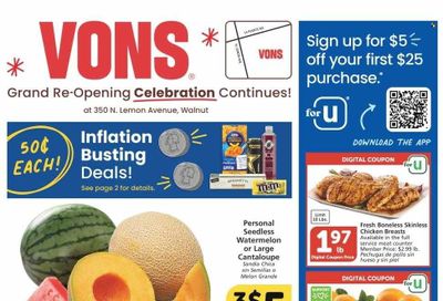 Vons (CA) Weekly Ad Flyer Specials September 6 to September 12, 2023