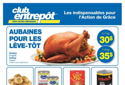 Wholesale Club (QC) Thanksgiving Essentials Flyer September 7 to 20