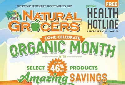 Natural Grocers Weekly Ad Flyer Specials September 1 to September 29, 2023
