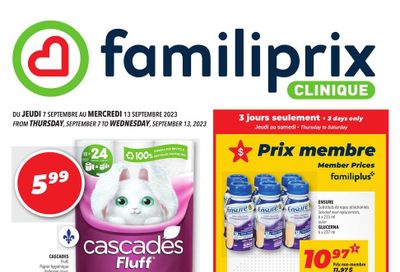 Familiprix Clinique Flyer September 7 to 13