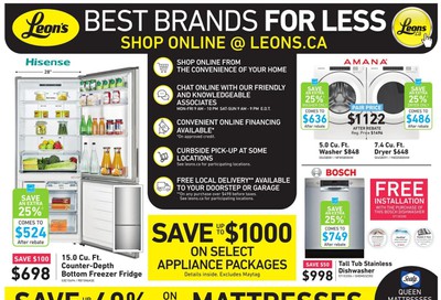 Leon's Best Brands for Less Flyer May 14 to 27