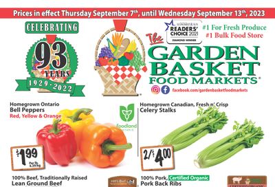 The Garden Basket Flyer September 7 to 13