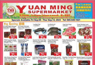 Yuan Ming Supermarket Flyer September 8 to 14
