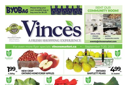 Vince's Market Flyer September 7 to 20