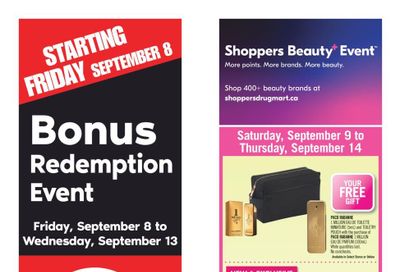 Shoppers Drug Mart (West) Flyer September 9 to 14