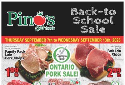 Pino's Flyer September 7 to 13