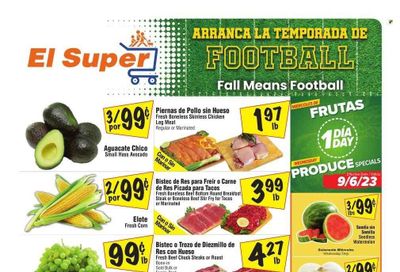 El Super (CA) Weekly Ad Flyer Specials September 6 to September 12, 2023