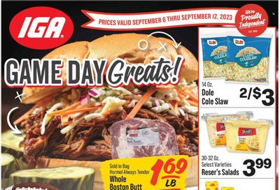 IGA (KY) Weekly Ad Flyer Specials September 6 to September 12, 2023