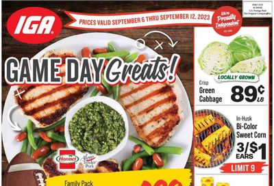 IGA (IN) Weekly Ad Flyer Specials September 6 to September 12, 2023