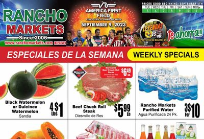 Rancho Markets (UT) Weekly Ad Flyer Specials September 5 to September 11, 2023