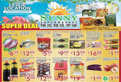 Sunny Supermarket (Leslie) Flyer September 8 to 14