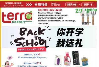 Terra Foodmart Flyer September 8 to 14