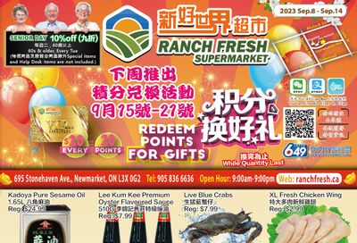 Ranch Fresh Supermarket Flyer September 8 to 14