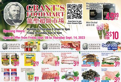 Grant's Food Mart Flyer September 8 to 14