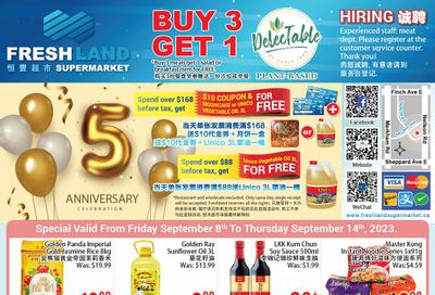 FreshLand Supermarket Flyer September 8 to 14