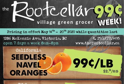 The Root Cellar Flyer May 14 to 20