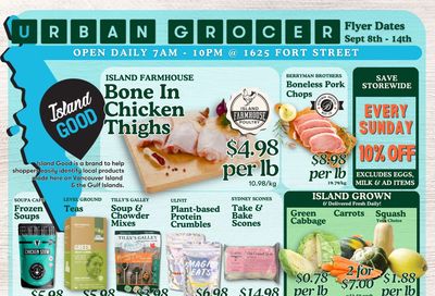 Urban Grocer Flyer September 8 to 14