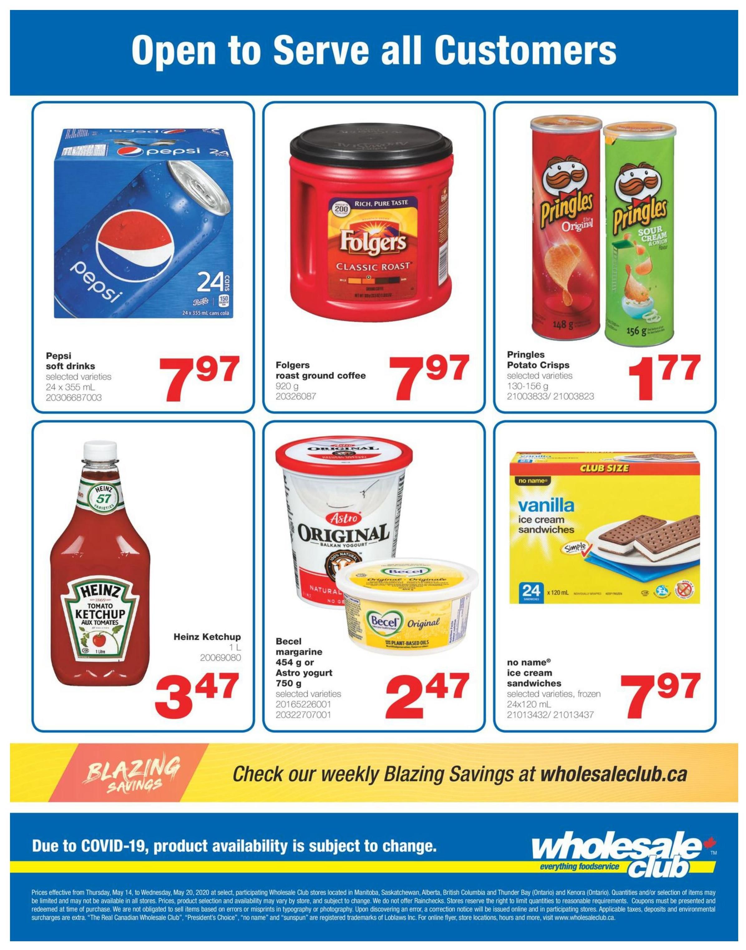 Wholesale Club (West) Sweet Deal of the Week Flyer May 14 to 20