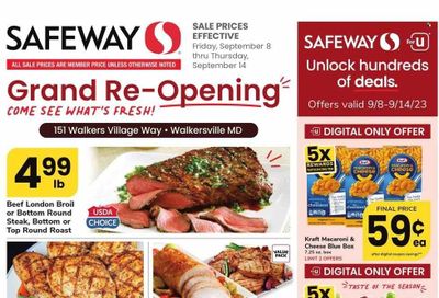 Safeway (MD) Weekly Ad Flyer Specials September 8 to September 14, 2023