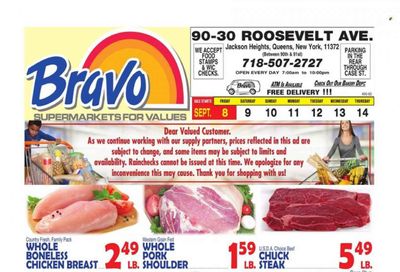 Bravo Supermarkets (CT, FL, MA, NJ, NY, PA) Weekly Ad Flyer Specials September 8 to September 14, 2023