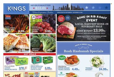 Kings Food Markets (CT, NJ, NY) Weekly Ad Flyer Specials September 8 to September 14, 2023