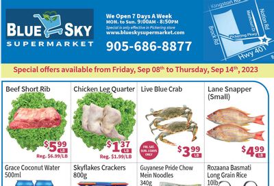 Blue Sky Supermarket (Pickering) Flyer September 8 to 14