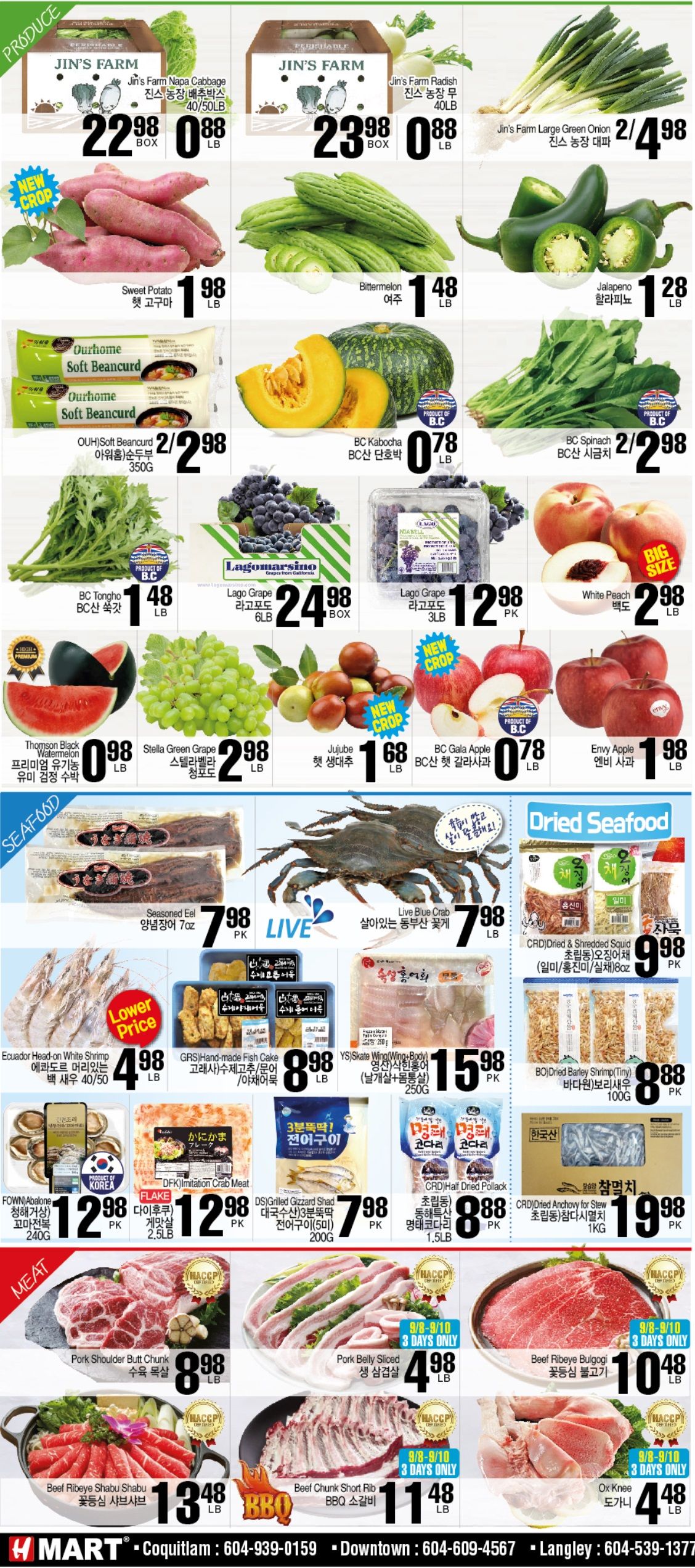 H Mart (West) Flyer September 8 to 14