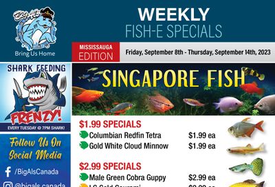 Big Al's (Mississauga) Weekly Specials September 8 to 14