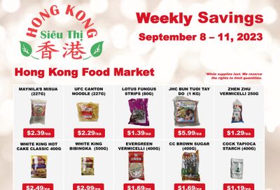 Hong Kong Food Market Flyer September 8 to 11