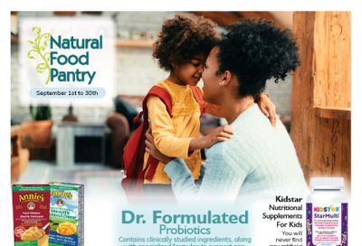 Natural Food Pantry Flyer September 1 to 30