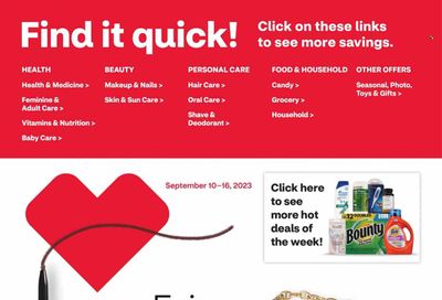 CVS Pharmacy Weekly Ad Flyer Specials September 10 to September 16, 2023