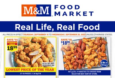 M&M Food Market (ON) Flyer September 14 to 20