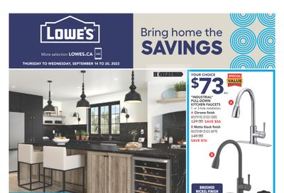 Lowe's (West) Flyer September 14 to 20