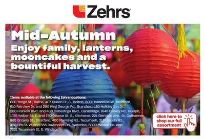 Zehrs Mid-Autumn Flyer September 14 to 27