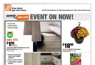 Home Depot (BC) Flyer September 14 to 20