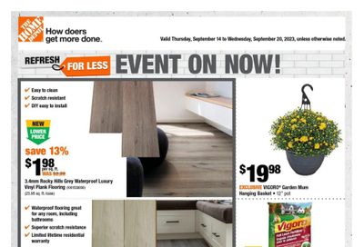 Home Depot (Atlantic) Flyer September 14 to 20