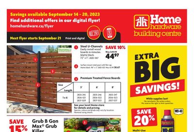 Home Hardware Building Centre (Atlantic) Flyer September 14 to 20