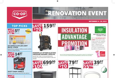Co-op (West) Home Centre Flyer September 14 to 20