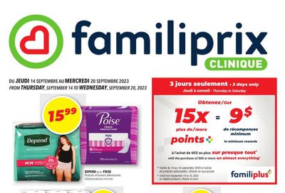 Familiprix Clinique Flyer September 14 to 20