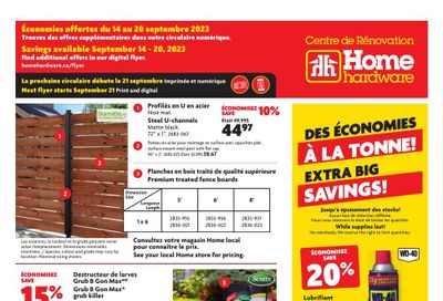 Home Hardware Building Centre (QC) Flyer September 14 to 20