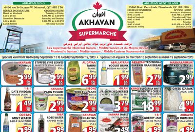 Akhavan Supermarche Flyer September 13 to 19