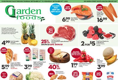 Garden Foods Flyer September 14 to 20