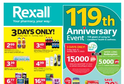 Rexall (BC) Flyer September 15 to 21