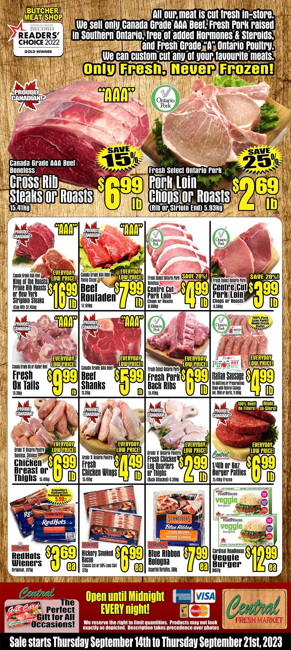 Central Fresh Market Flyer September 14 to 21